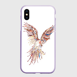 Чехол для iPhone XS Max матовый Птица