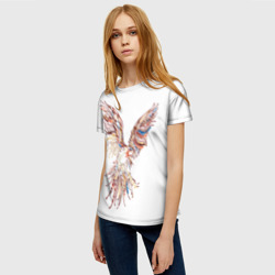 Женская футболка 3D Птица - фото 2