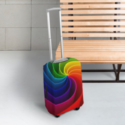 Чехол для чемодана 3D Радуга цвета - фото 2