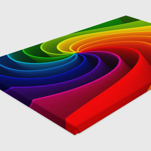 Холст прямоугольный Радуга цвета, цвет 3D печать - фото 4