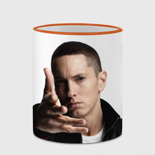 Кружка с полной запечаткой Eminem, цвет Кант оранжевый - фото 4