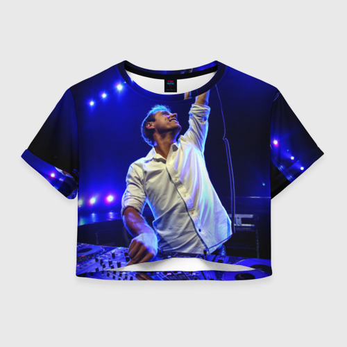 Женская футболка Crop-top 3D Armin Van Buuren