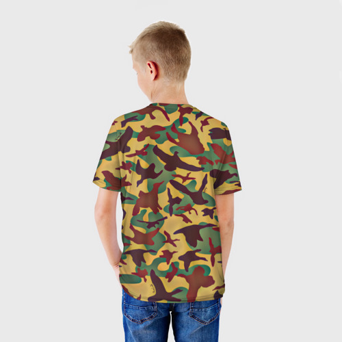 Детская футболка 3D Полевая униформа, цвет 3D печать - фото 4