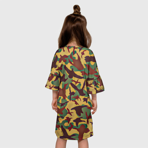 Детское платье 3D Полевая униформа, цвет 3D печать - фото 5