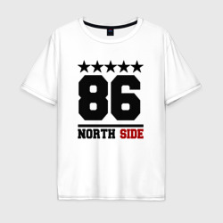 Мужская футболка хлопок Oversize 86 north side