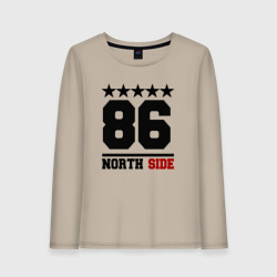 Женский лонгслив хлопок 86 north side