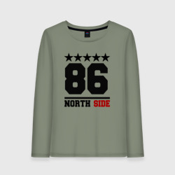 Женский лонгслив хлопок 86 north side