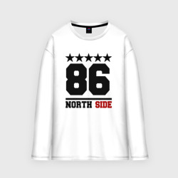 Женский лонгслив oversize хлопок 86 north side