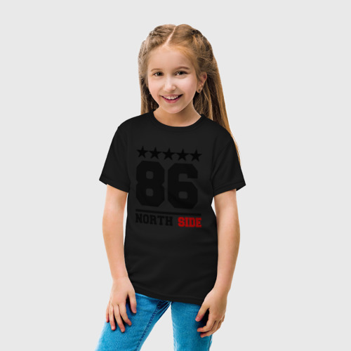 Детская футболка хлопок 86 north side, цвет черный - фото 5