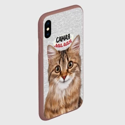 Чехол для iPhone XS Max матовый Самая милая кошечка - фото 2