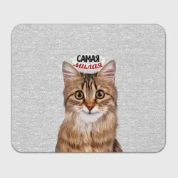 Прямоугольный коврик для мышки Самая милая кошечка