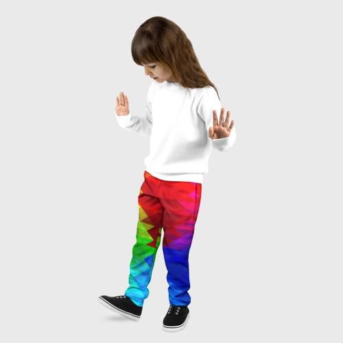 Детские брюки 3D Абстракция, цвет 3D печать - фото 3