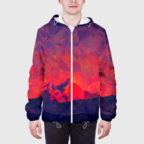 Мужская куртка 3D Абстракция, цвет 3D печать - фото 4