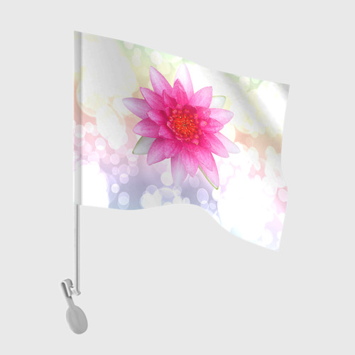 Флаг для автомобиля Цветок 6