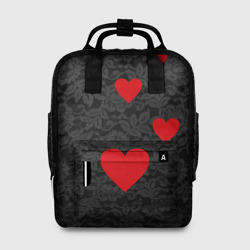 Женский рюкзак 3D Кружево и сердца