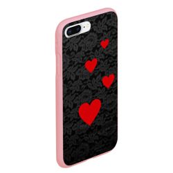 Чехол для iPhone 7Plus/8 Plus матовый Кружево и сердца - фото 2