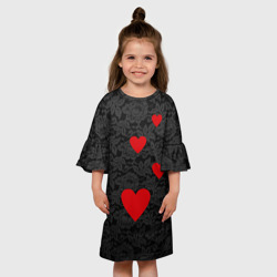 Детское платье 3D Кружево и сердца - фото 2