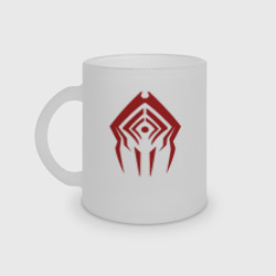 Кружка матовая стеклянная Warframe Красный Сталкер