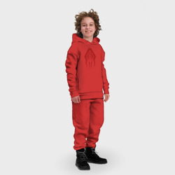 Детский костюм хлопок Oversize Warframe Красный Сталкер - фото 2