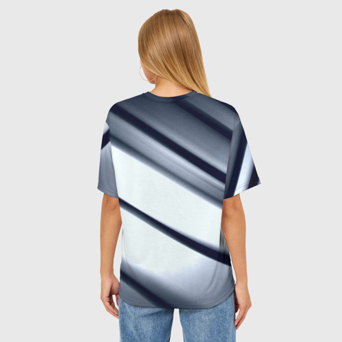 Женская футболка oversize 3D Grey - фото 4