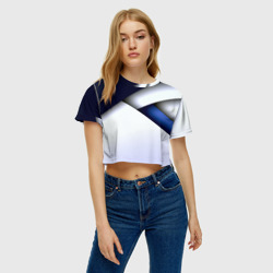 Женская футболка Crop-top 3D Geometria - фото 2