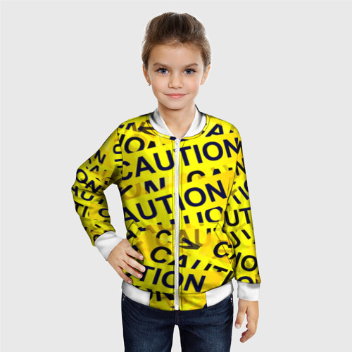 Детский бомбер 3D Caution - фото 3