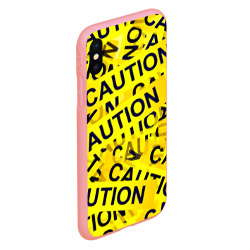 Чехол для iPhone XS Max матовый Caution - фото 2