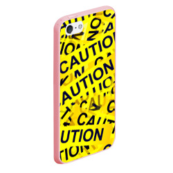 Чехол для iPhone 5/5S матовый Caution - фото 2