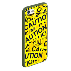 Чехол для iPhone 5/5S матовый Caution - фото 2