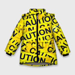 Зимняя куртка для девочек 3D Caution