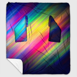 Плед с рукавами Радужные полосы