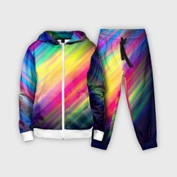 Детский костюм 3D Радужные полосы