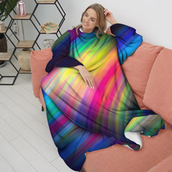 Плед с рукавами Радужные полосы - фото 2