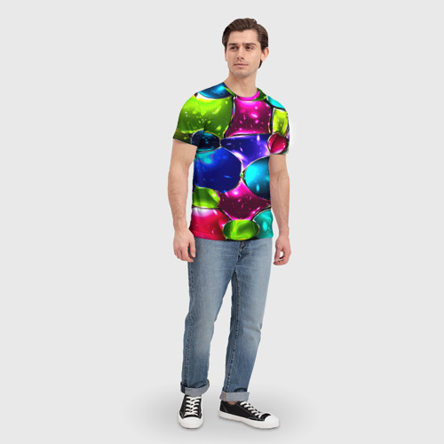 Мужская футболка 3D Мозаика(стекло) - фото 5