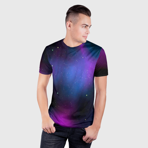 Мужская футболка 3D Slim Вселенная, цвет 3D печать - фото 3