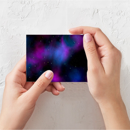 Поздравительная открытка Вселенная, цвет белый - фото 3