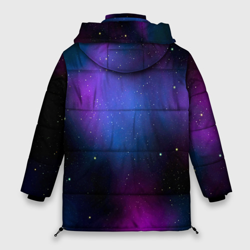 Женская зимняя куртка Oversize Вселенная, цвет черный - фото 2