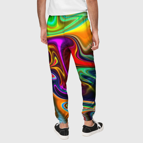 Мужские брюки 3D Волны, цвет 3D печать - фото 5
