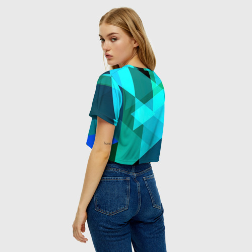Женская футболка Crop-top 3D Gorgeous, цвет 3D печать - фото 5