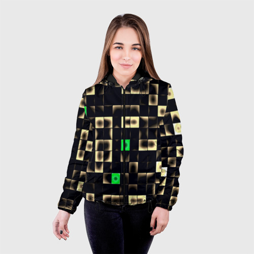 Женская куртка 3D Minecraft, цвет черный - фото 3