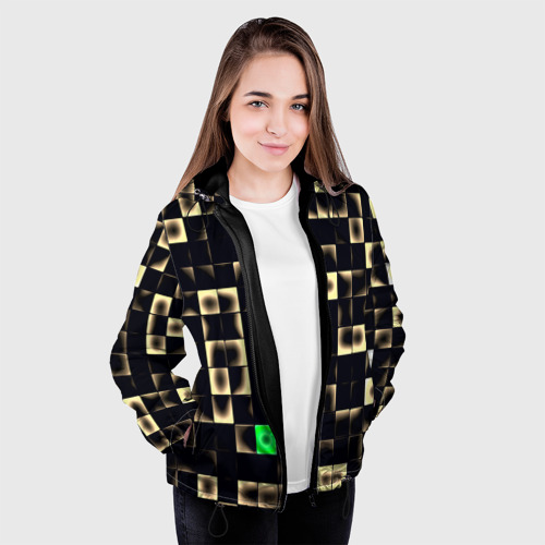 Женская куртка 3D Minecraft, цвет черный - фото 4