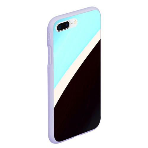 Чехол для iPhone 7Plus/8 Plus матовый Полосы, цвет светло-сиреневый - фото 3