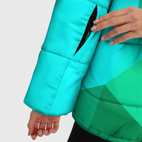 Женская зимняя куртка 3D с принтом Абстракция, фото #4