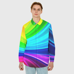 Мужская рубашка oversize 3D Geometrical - фото 2