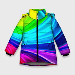 Зимняя куртка для девочек 3D Geometrical