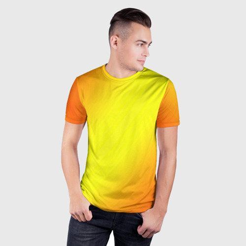 Мужская футболка 3D Slim с принтом Briin, фото на моделе #1