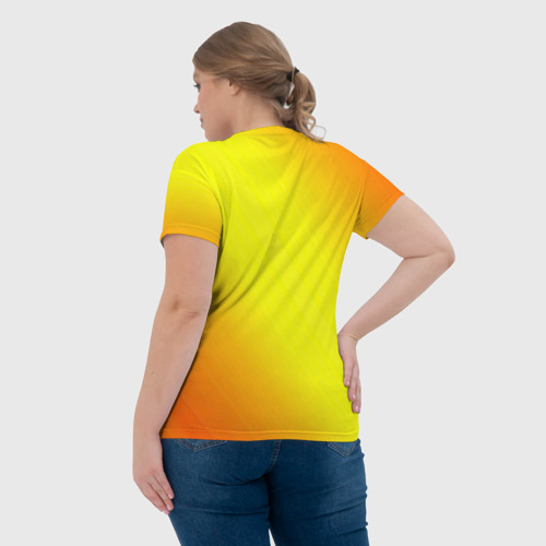 Женская футболка 3D с принтом Briin, вид сзади #2