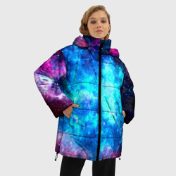 Женская зимняя куртка Oversize Вселенная - фото 2