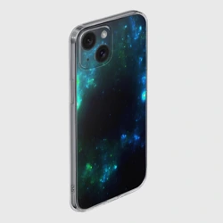 Чехол для iPhone 15 силиконовый с защитой камеры Космос - фото 2