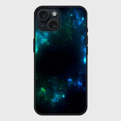 Чехол силиконовый для Apple iPhone 15 матовый Космос